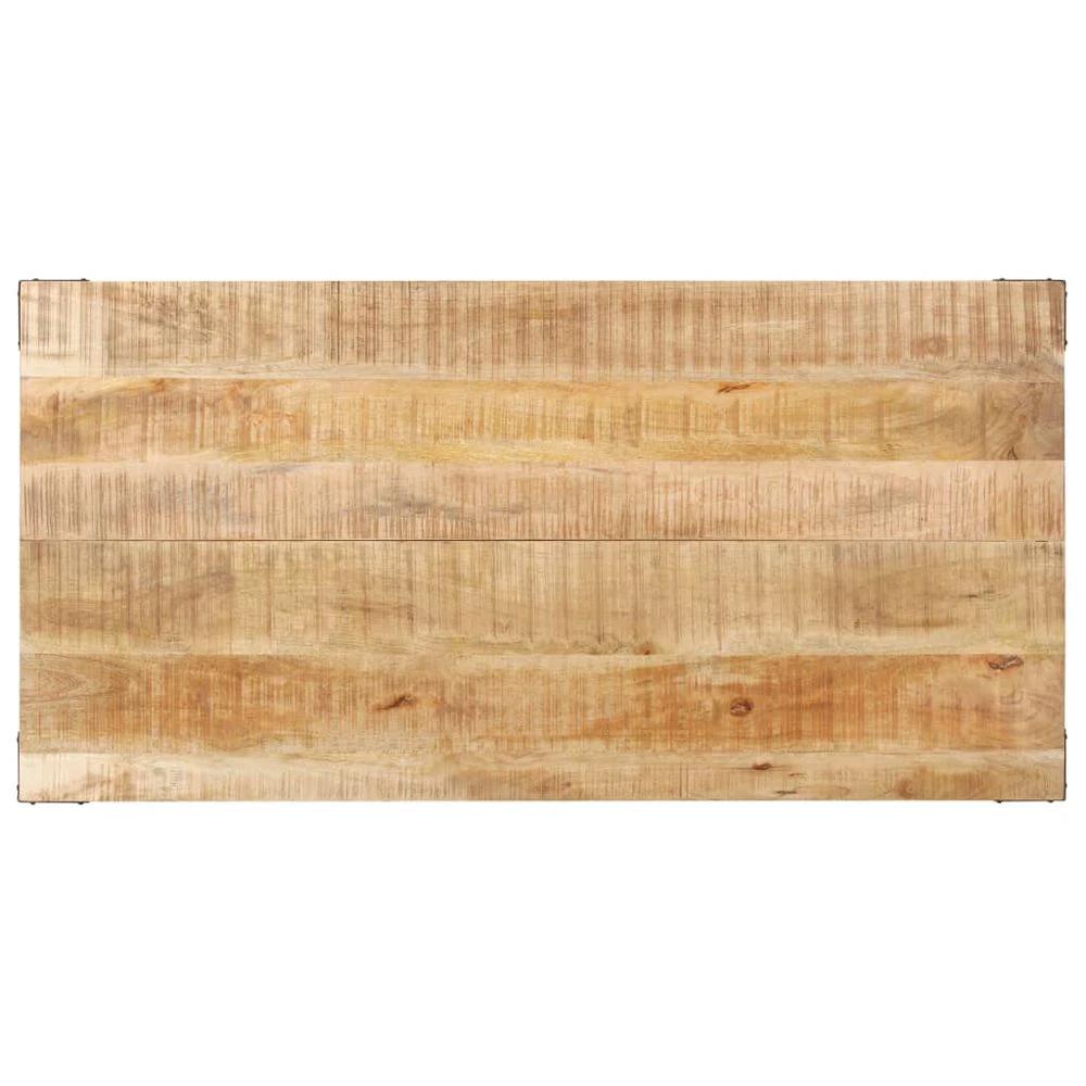 vidaXL Dining Table 140x70x76 cm vidaXL Solid Rough Mango Wood - Uncategorized Dining Table