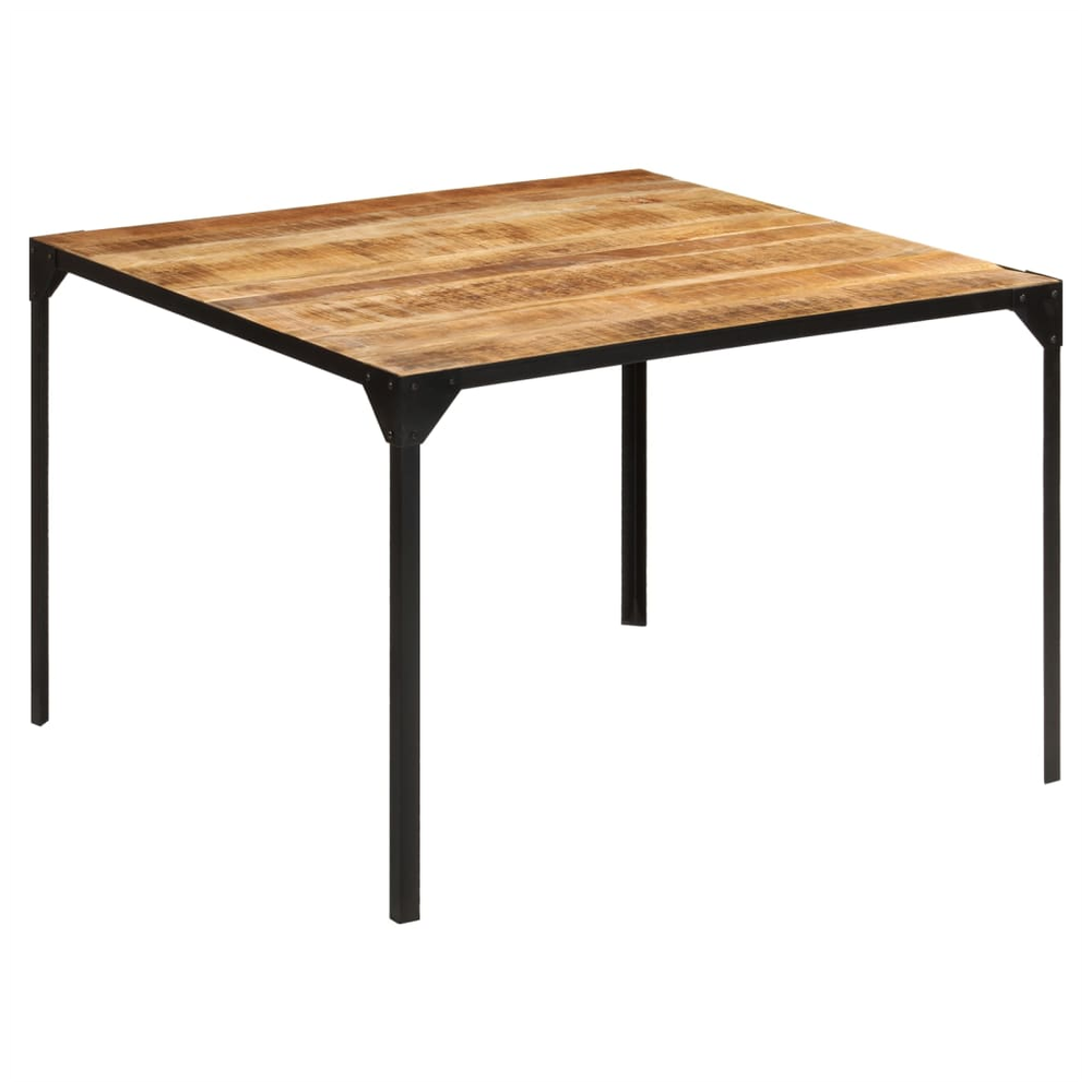 Dining Table 110x110x76 cm vidaXL Solid Wood Mango by vidaXL