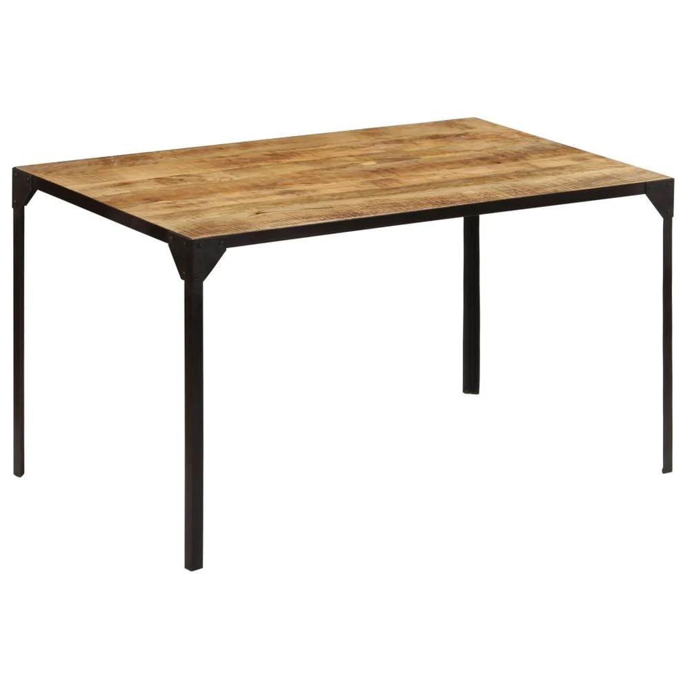 Dining Table 110x110x76 cm vidaXL Solid Wood Mango by vidaXL