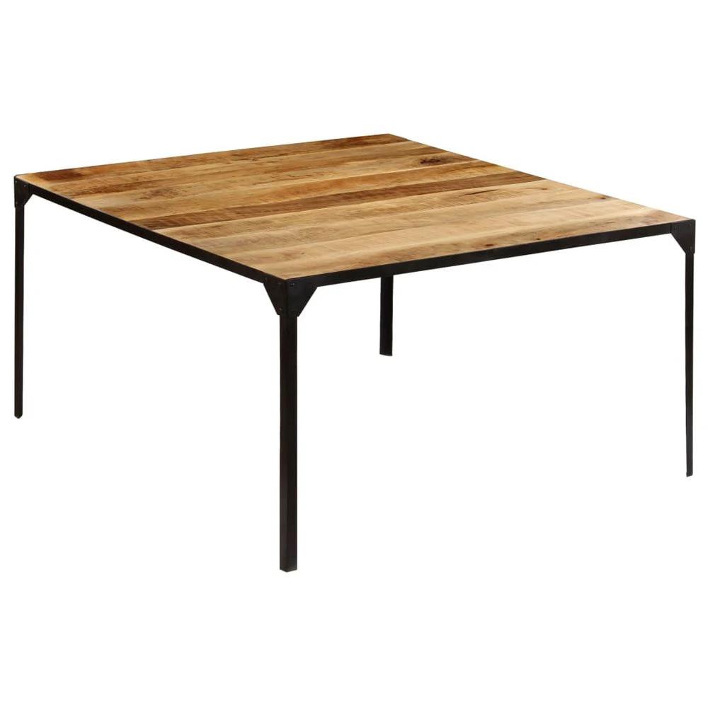 Dining Table 110x110x76 cm vidaXL Solid Wood Mango by vidaXL