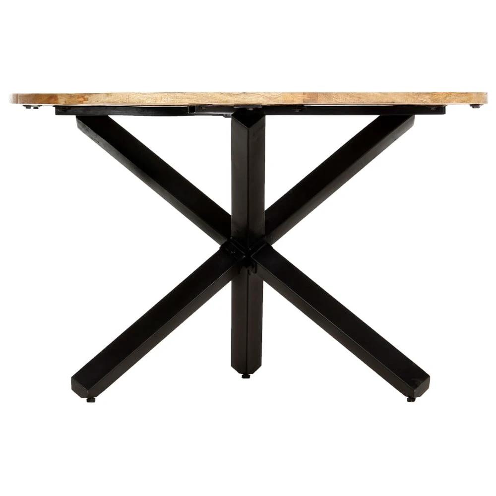 vidaXL Dining Table Round 120x76 cm vidaXL Solid Mango Wood - Uncategorized Dining Table