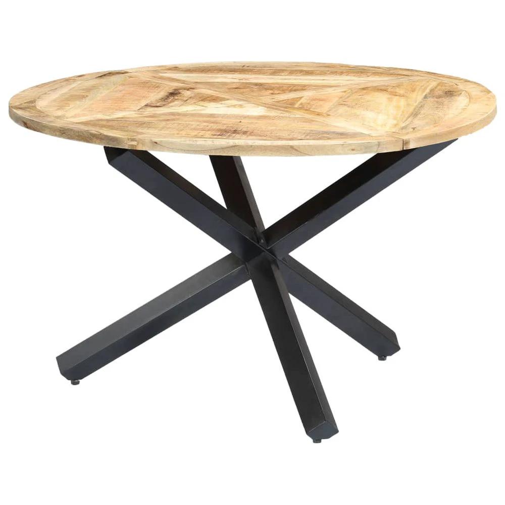 vidaXL Dining Table Round 120x76 cm vidaXL Solid Mango Wood - Uncategorized Dining Table