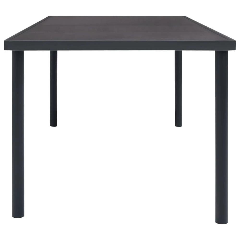 vidaXL Outdoor Dining Table vidaXL Anthracite 150x90x74 cm Steel - Uncategorized Dining Table