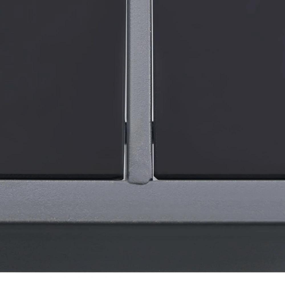 vidaXL Outdoor Dining Table vidaXL Anthracite 150x90x74 cm Steel - Uncategorized Dining Table