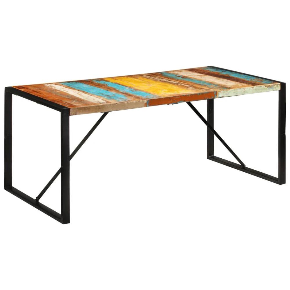 Dining Table 175x90x76 cm vidaXL Solid Wood Reclaimed by vidaXL