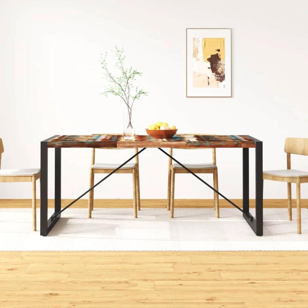 vidaXL Dining Table 175x90x76 cm vidaXL Solid Wood Reclaimed - Uncategorized Dining Table
