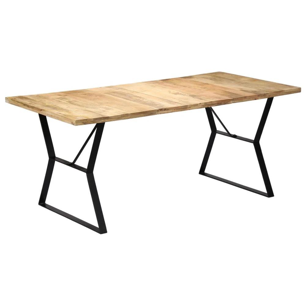vidaXL Dining Table 180x90x76 cm vidaXL Solid Mango Wood - Uncategorized Dining Table