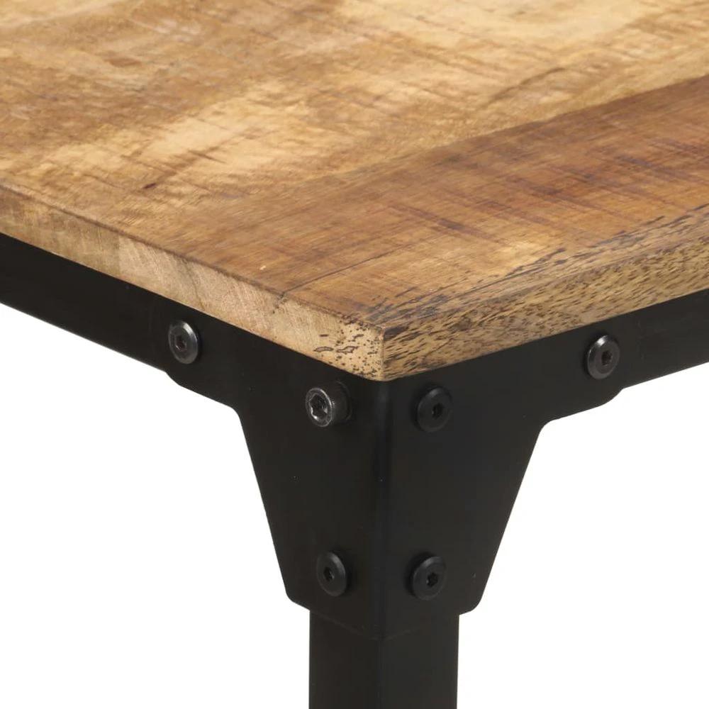 vidaXL Dining Table 140x70x76 cm vidaXL Rough Mango Wood - Uncategorized Dining Table