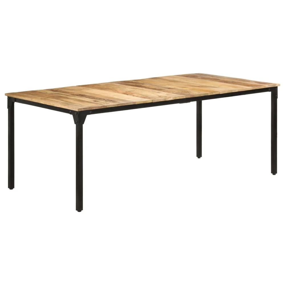 Dining Table 140x70x76 cm vidaXL Rough Mango Wood by vidaXL
