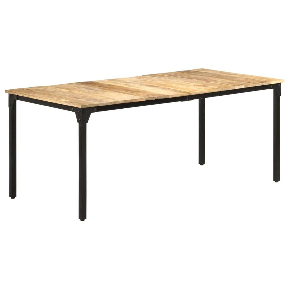 Dining Table 140x70x76 cm vidaXL Rough Mango Wood by vidaXL
