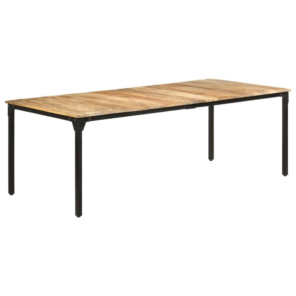 Dining Table 140x70x76 cm vidaXL Rough Mango Wood by vidaXL