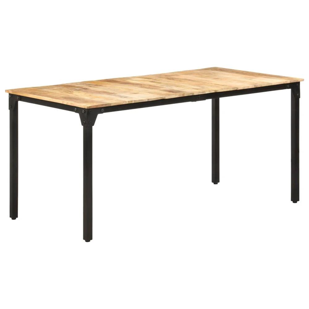Dining Table 140x70x76 cm vidaXL Rough Mango Wood by vidaXL