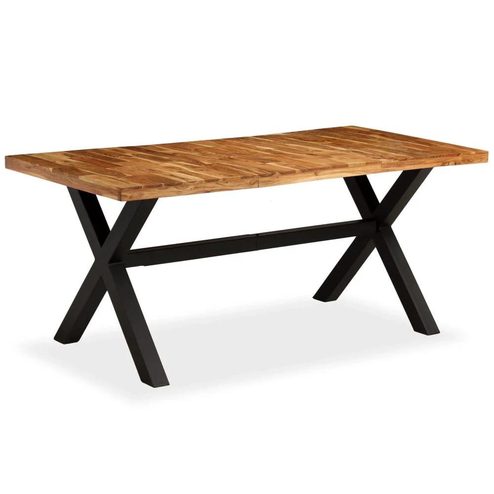 Dining Table Solid Acacia and Mango Wood vidaXL 180x90x76 cm by vidaXL