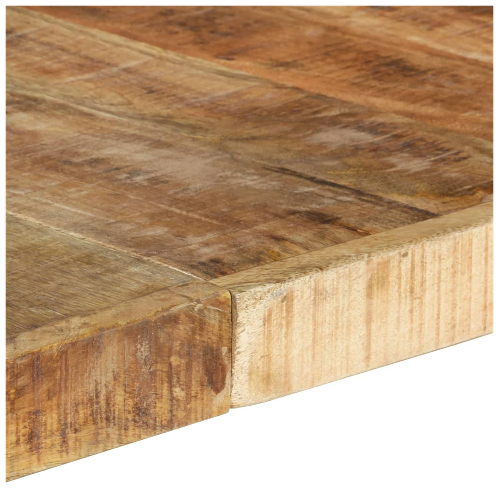 vidaXL Dining Table 140x140x75 cm vidaXL Rough Mango Wood - Uncategorized Dining Table