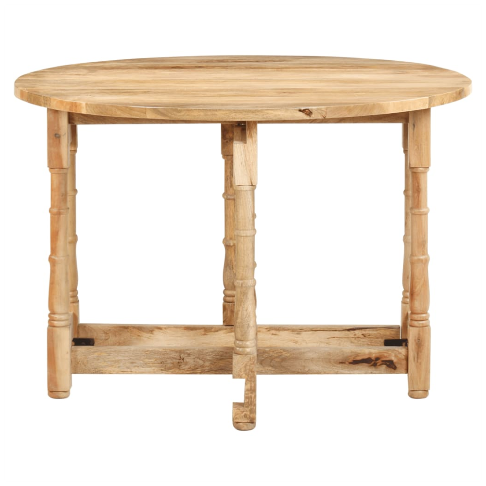 vidaXL Dining Table Round 110x76 cm vidaXL Solid Mango Wood - Uncategorized Dining Table