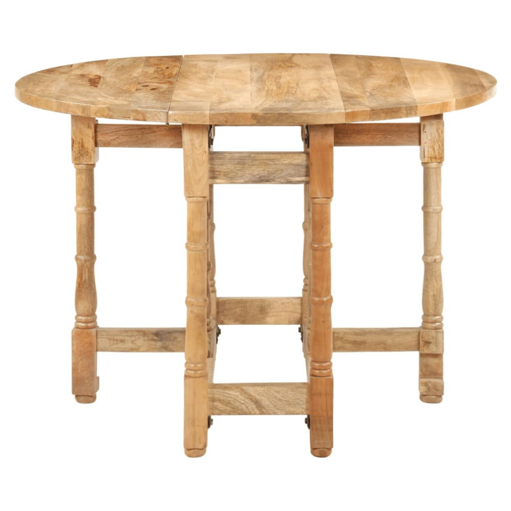 vidaXL Dining Table Round 110x76 cm vidaXL Solid Mango Wood - Uncategorized Dining Table