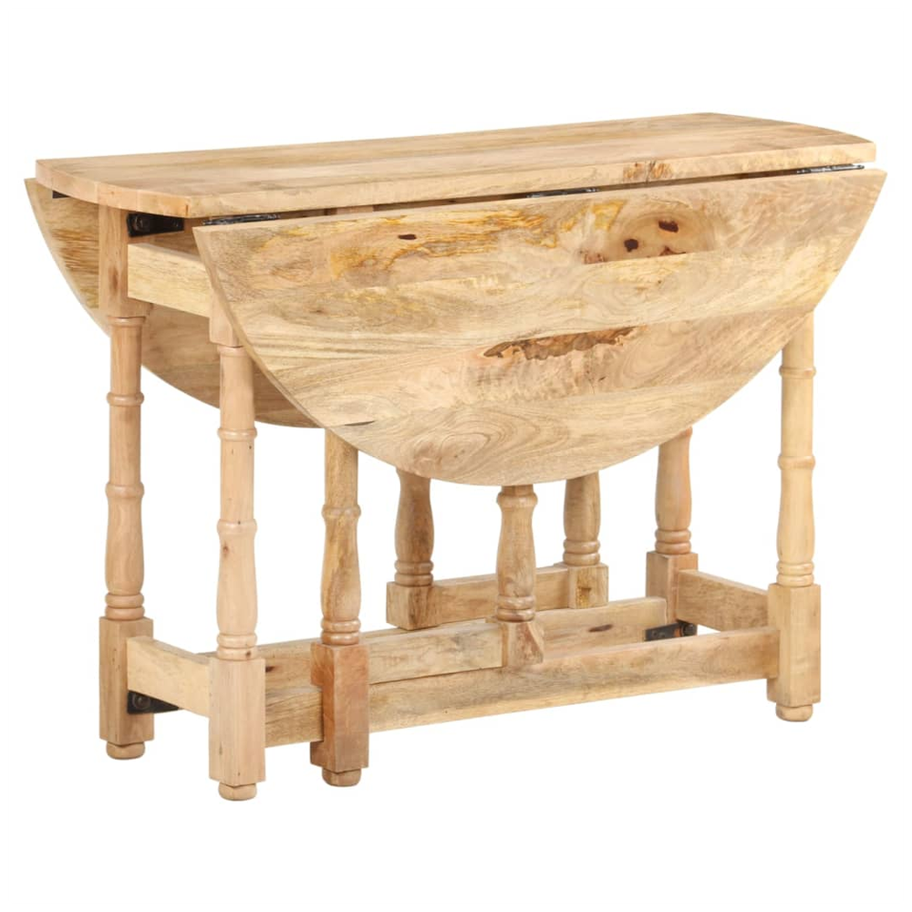 vidaXL Dining Table Round 110x76 cm vidaXL Solid Mango Wood - Uncategorized Dining Table
