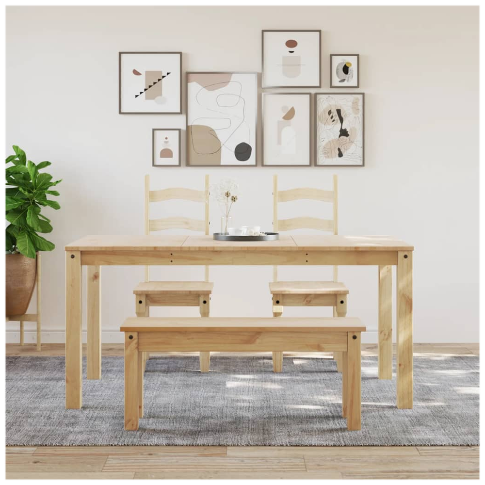 vidaXL Dining Bench Panama 105x30x45 cm vidaXL Solid Wood Pine - Uncategorized Dining Table