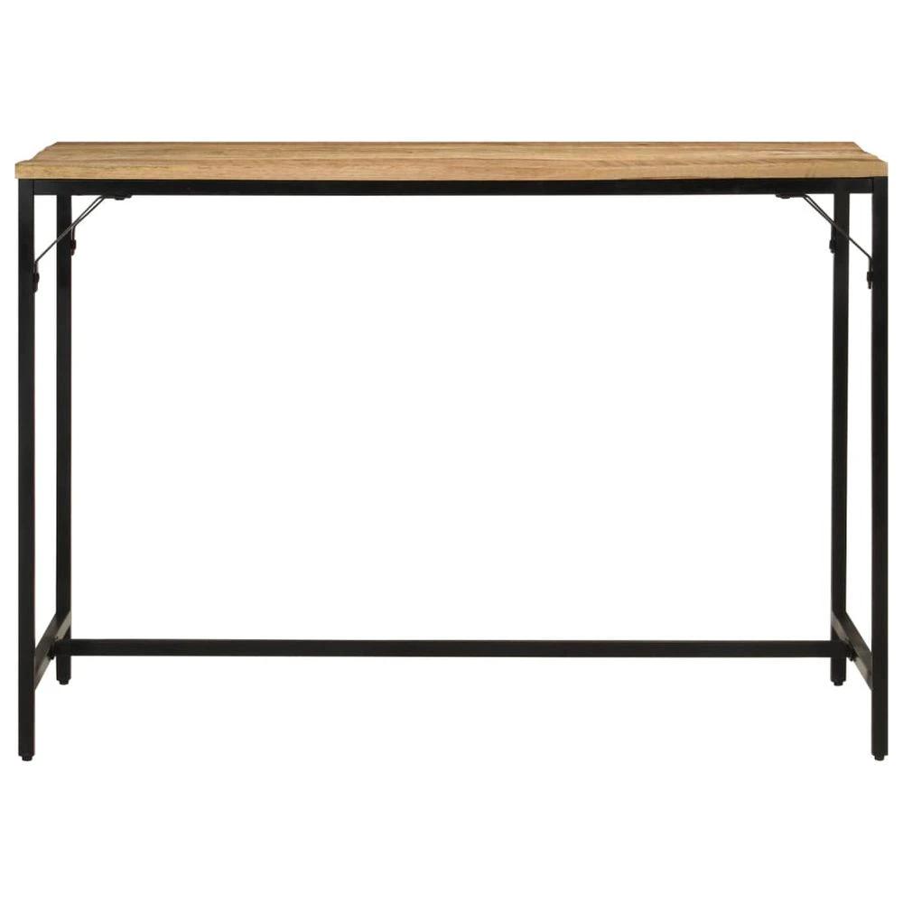 vidaXL Dining Table 110x55x75 cm vidaXL Solid Rough Mango Wood and Iron - Uncategorized Dining Table