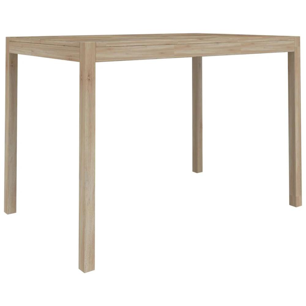 Dining Table 110x70x75 cm vidaXL Solid Wood Acacia by vidaXL