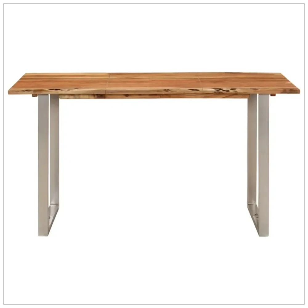 Dining Table 140x70x76 cm vidaXL Solid Wood Acacia by vidaXL