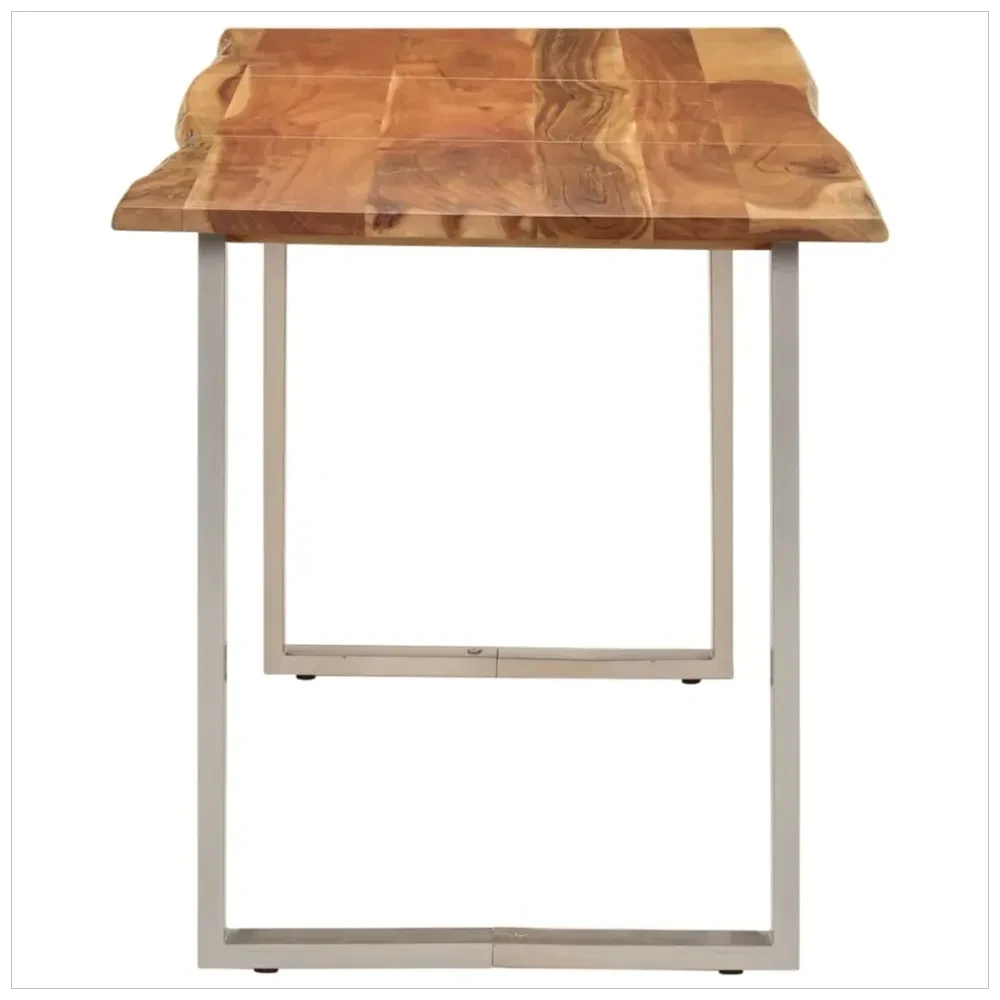 Dining Table 140x70x76 cm vidaXL Solid Wood Acacia by vidaXL