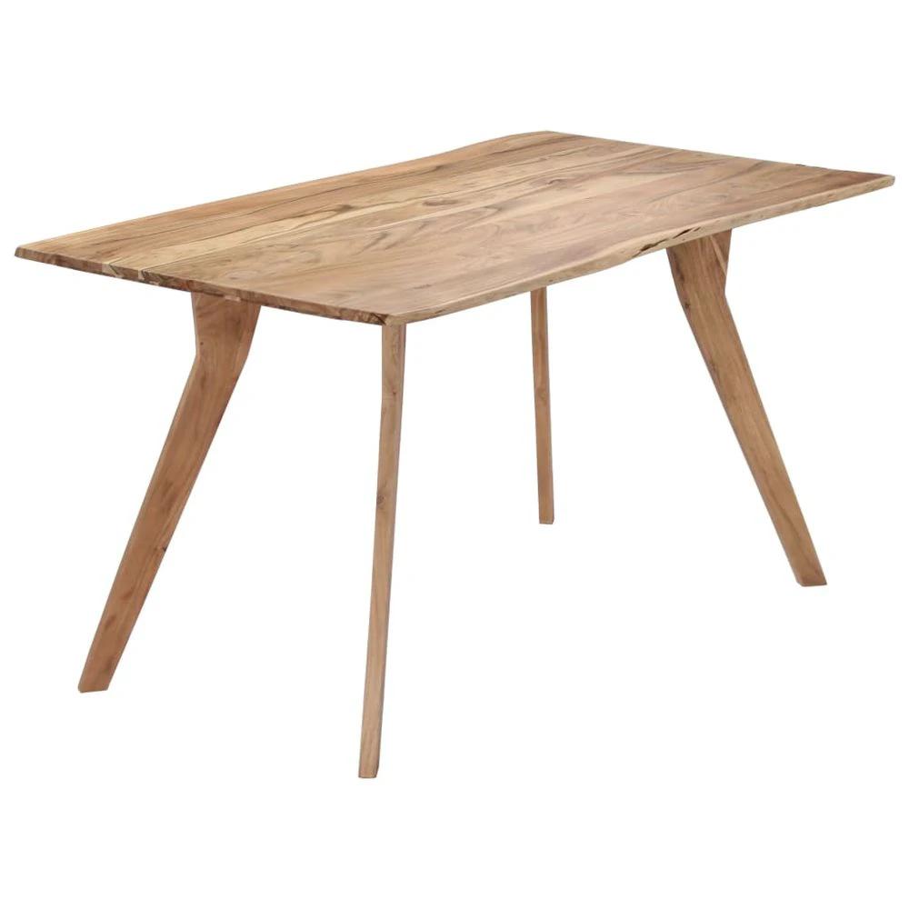Dining Table 140x80x76 cm vidaXL Solid Acacia Wood by vidaXL