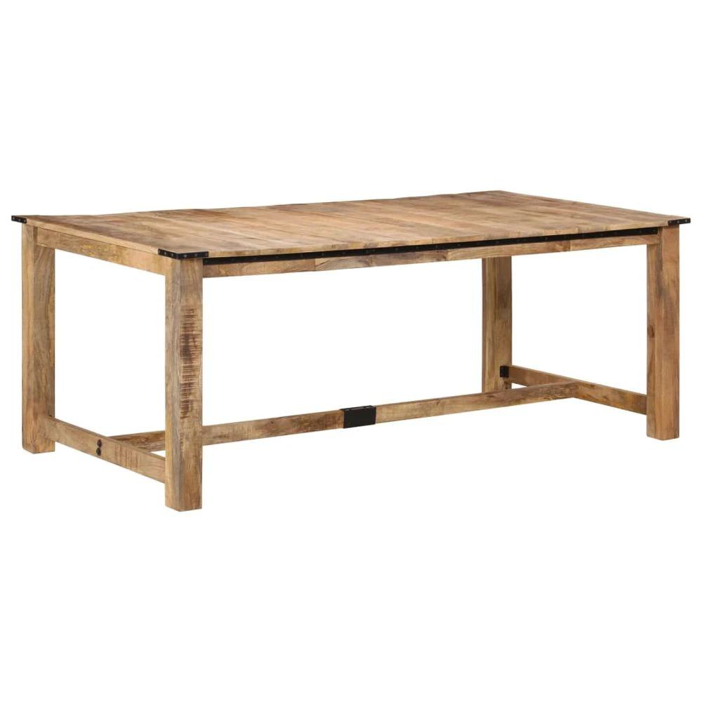 Dining Table 200x100x75 cm vidaXL Solid Wood Mango by vidaXL