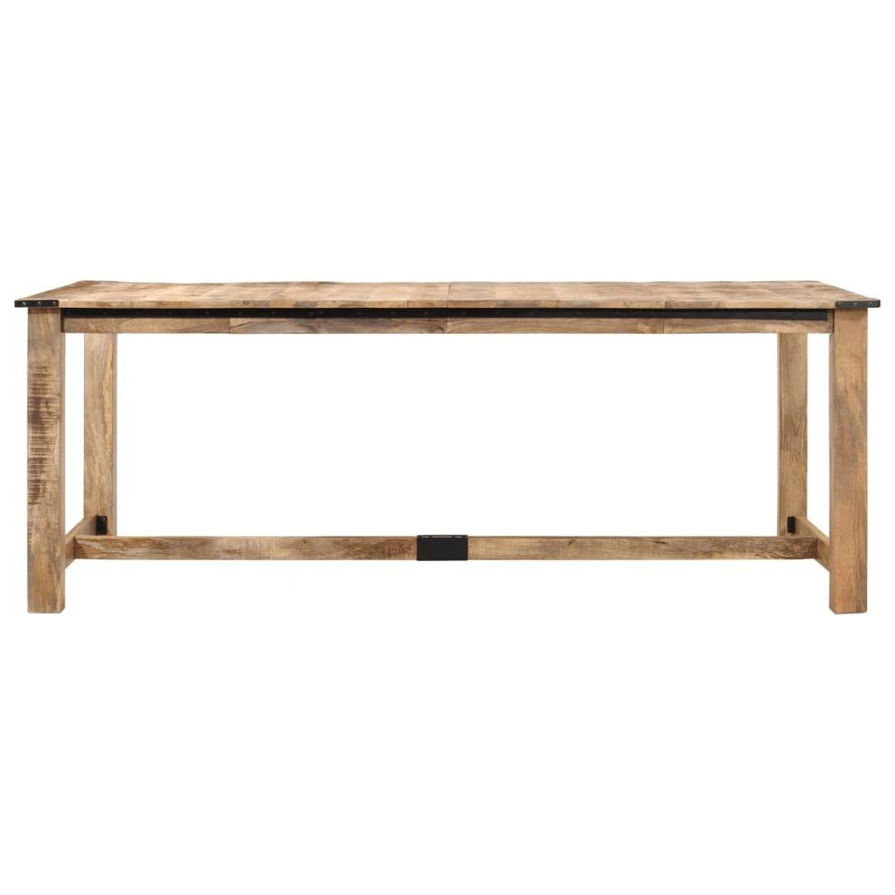 Dining Table 200x100x75 cm vidaXL Solid Wood Mango by vidaXL