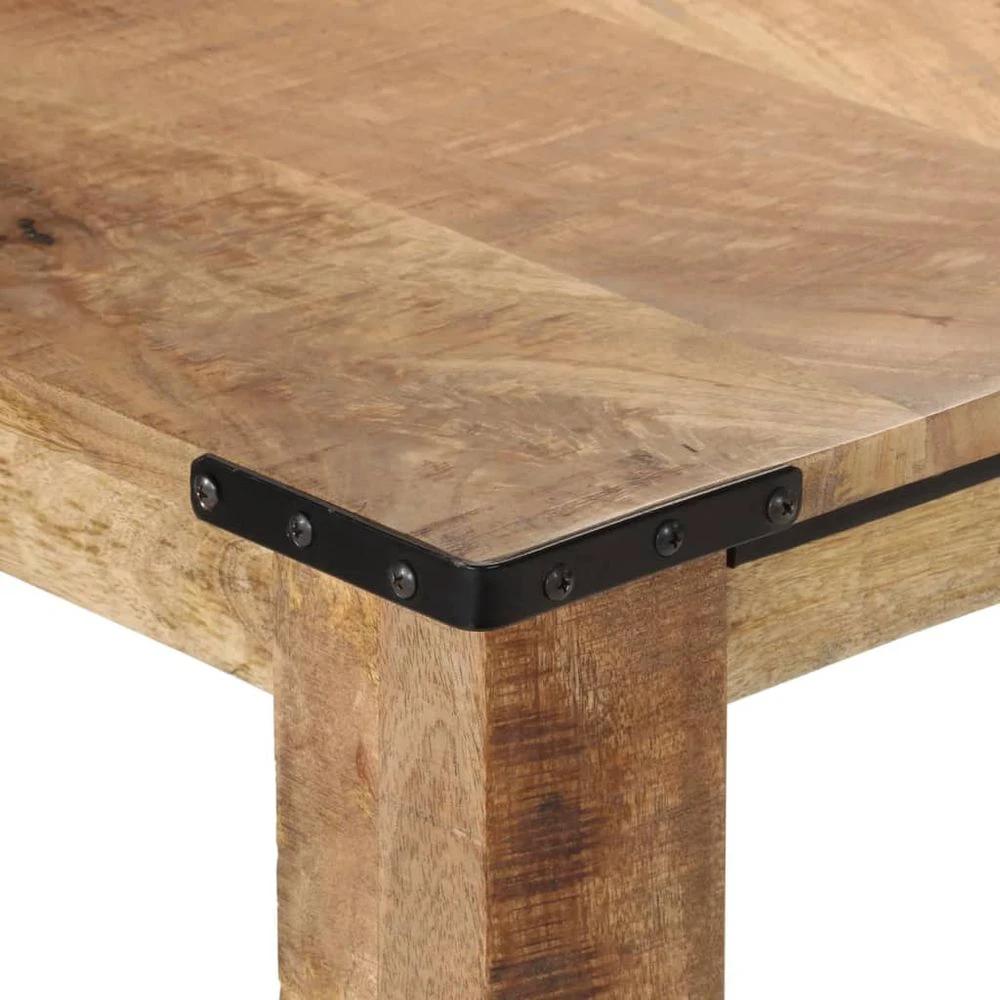 Dining Table 200x100x75 cm vidaXL Solid Wood Mango by vidaXL