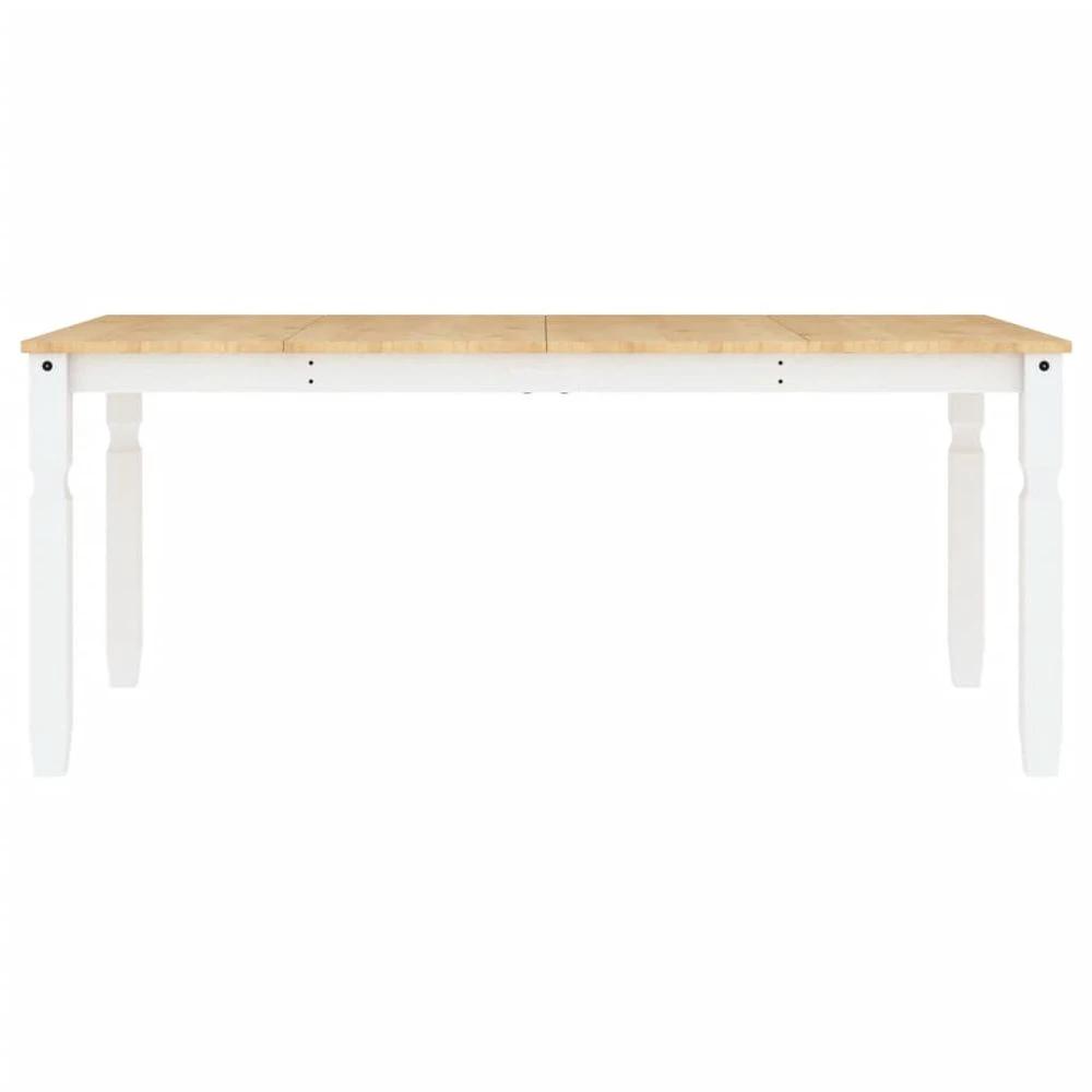 vidaXL Dining Table Corona White 180x90x75 cm vidaXL Solid Wood Pine - Uncategorized Dining Table