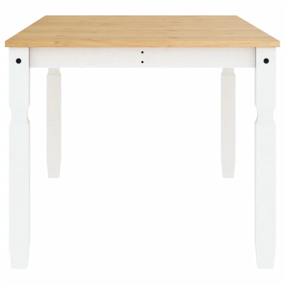 vidaXL Dining Table Corona White 180x90x75 cm vidaXL Solid Wood Pine - Uncategorized Dining Table