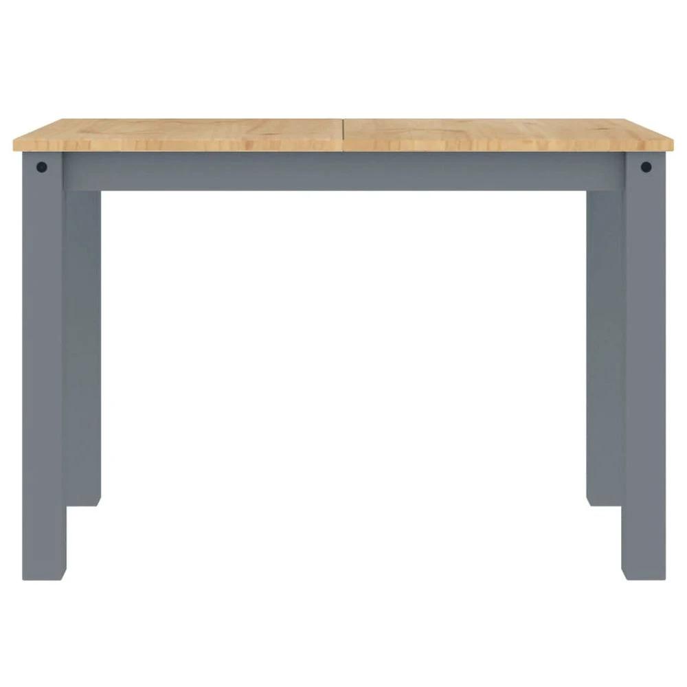 Dining Table Panama Grey 117x60x75 cm vidaXL Solid Wood Pine by vidaXL