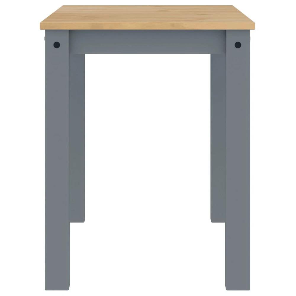 Dining Table Panama Grey 117x60x75 cm vidaXL Solid Wood Pine by vidaXL