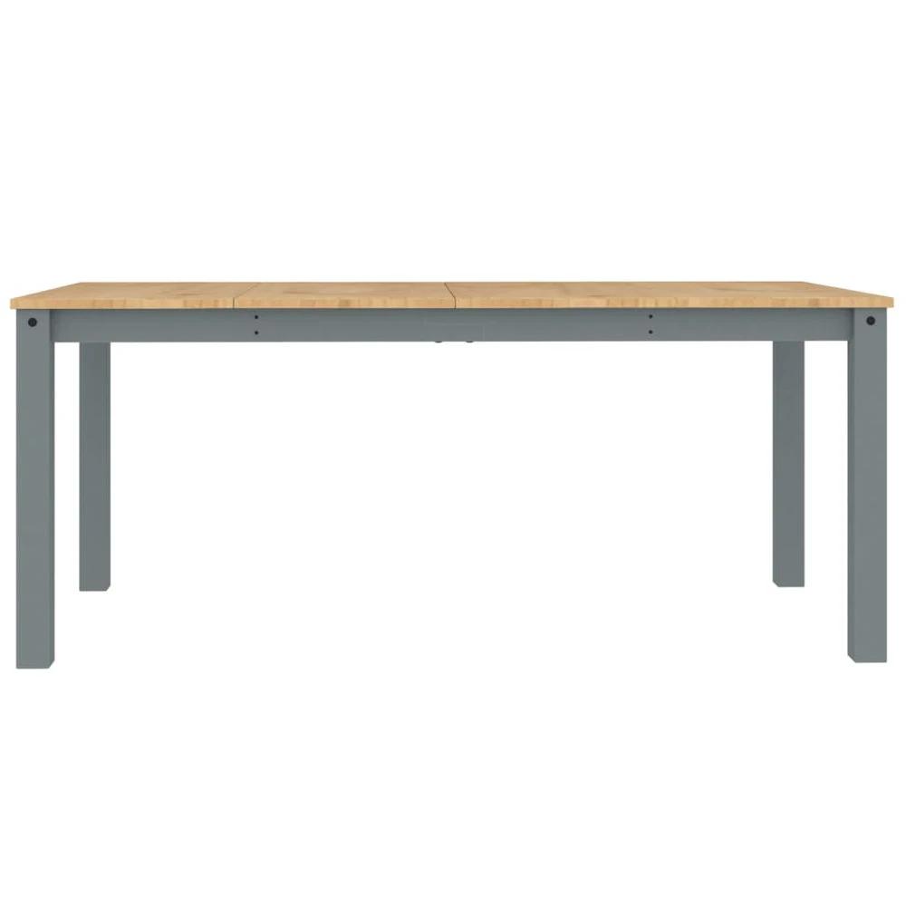 vidaXL Dining Table Panama Grey 180x90x75 cm vidaXL Solid Wood Pine - Uncategorized Dining Table