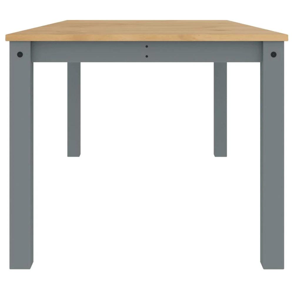 vidaXL Dining Table Panama Grey 180x90x75 cm vidaXL Solid Wood Pine - Uncategorized Dining Table