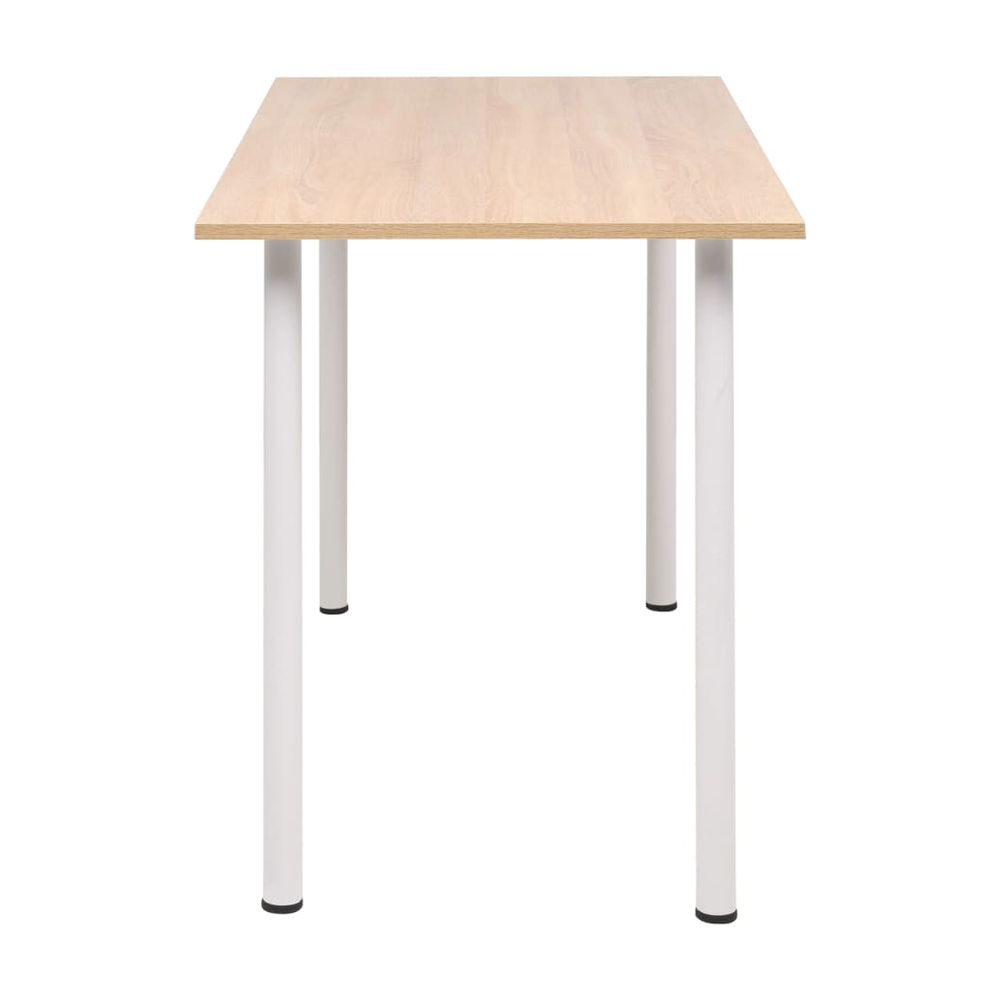 vidaXL Dining Table vidaXL 120x60x73 cm Oak and White - Uncategorized Dining Table