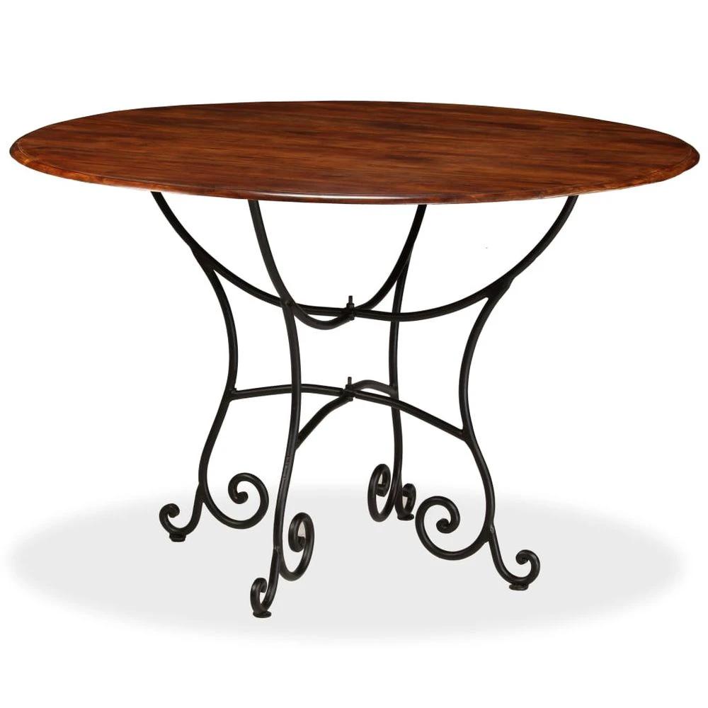 vidaXL Dining Table vidaXL Solid Acacia Wood with Honey Finish 120x76 cm - Uncategorized Dining Table