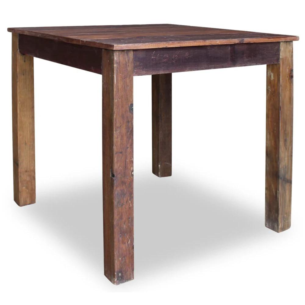 vidaXL Dining Table vidaXL Solid Reclaimed Wood 82x80x76 cm - Uncategorized Dining Table