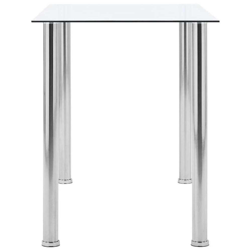 Dining Table vidaXL Transparent 120x60x75 cm Tempered Glass by vidaXL