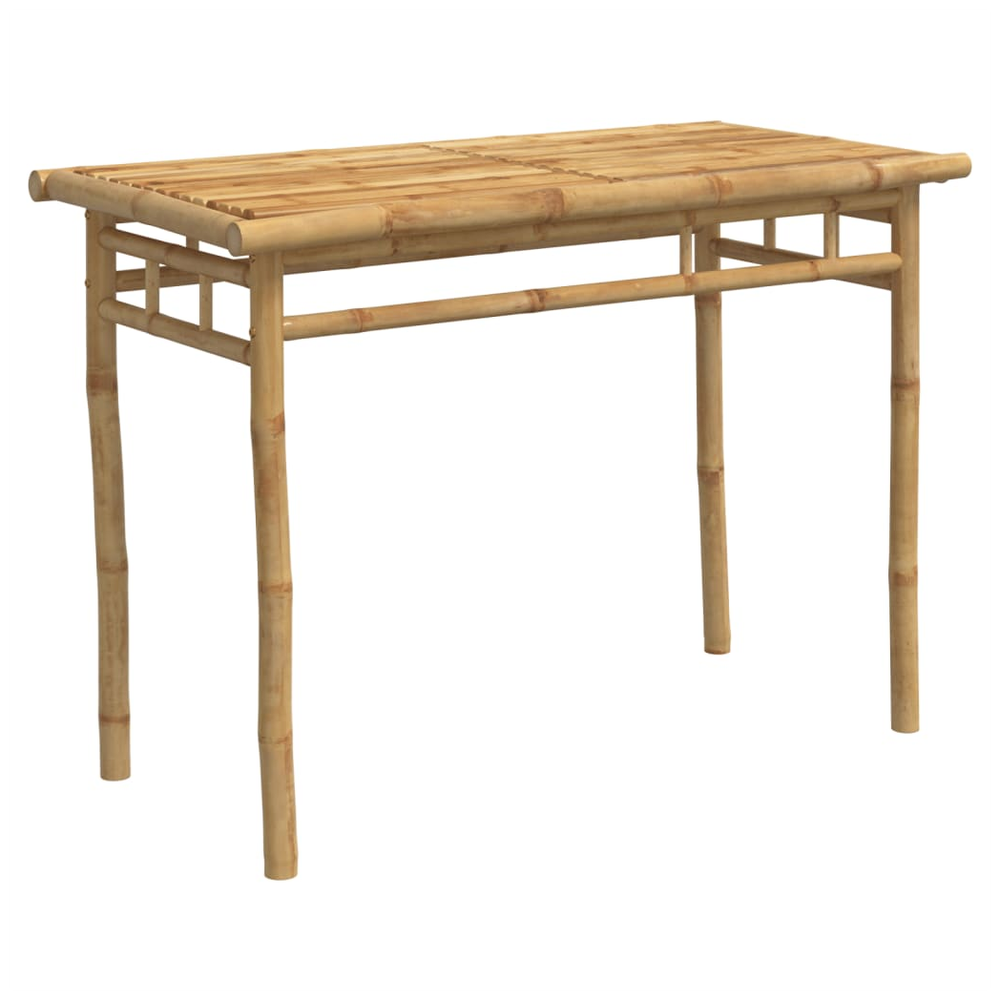 Garden Dining Table vidaXL 110x55x75 cm Bamboo by vidaXL