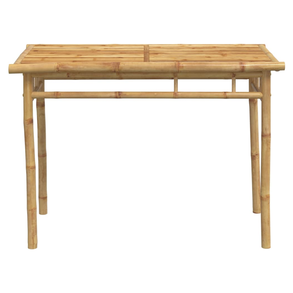 Garden Dining Table vidaXL 110x55x75 cm Bamboo by vidaXL