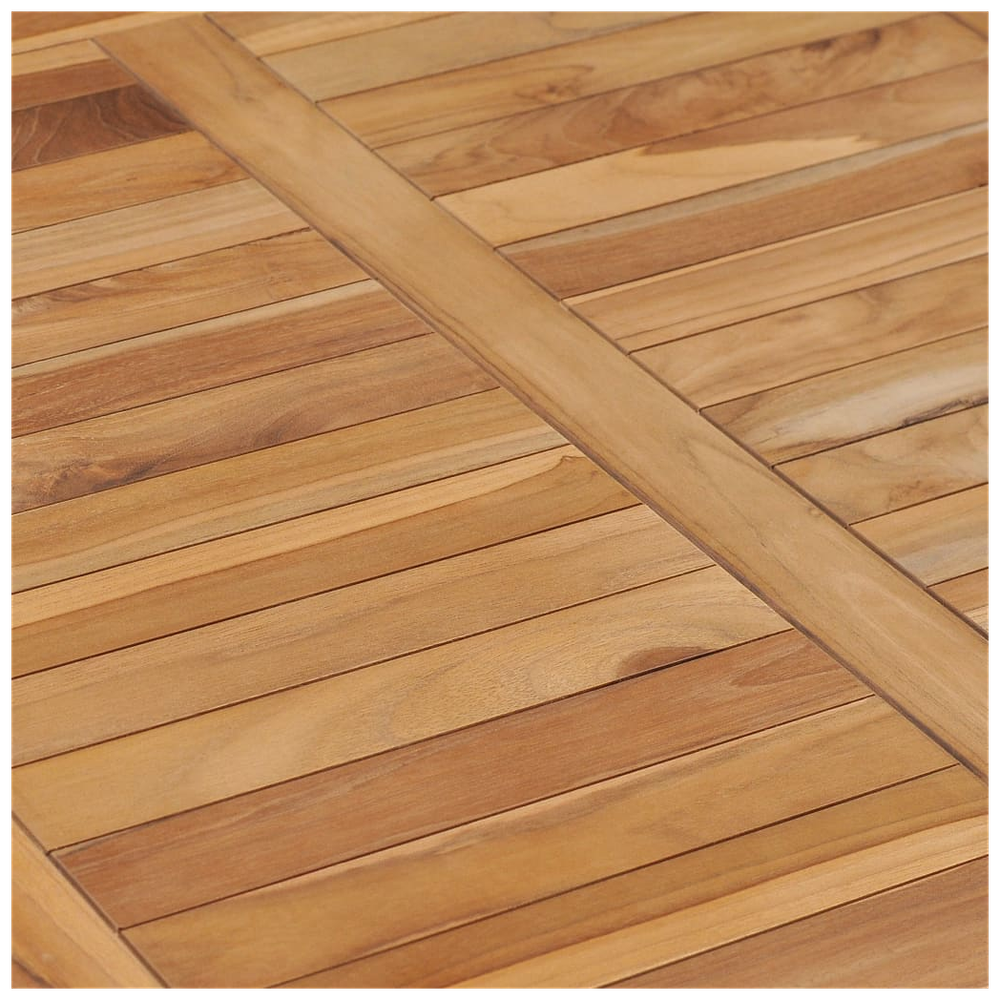 Garden Dining Table vidaXL 80x80x80 cm Solid Teak Wood by vidaXL