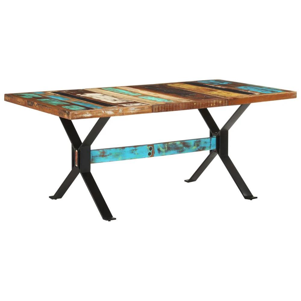 Dining Table 120x60x76 cm vidaXL Rough Mango Wood by vidaXL
