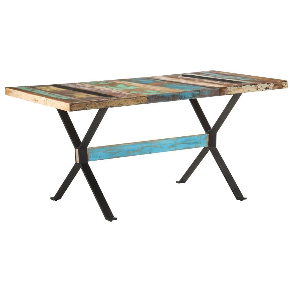 Dining Table 120x60x76 cm vidaXL Rough Mango Wood by vidaXL