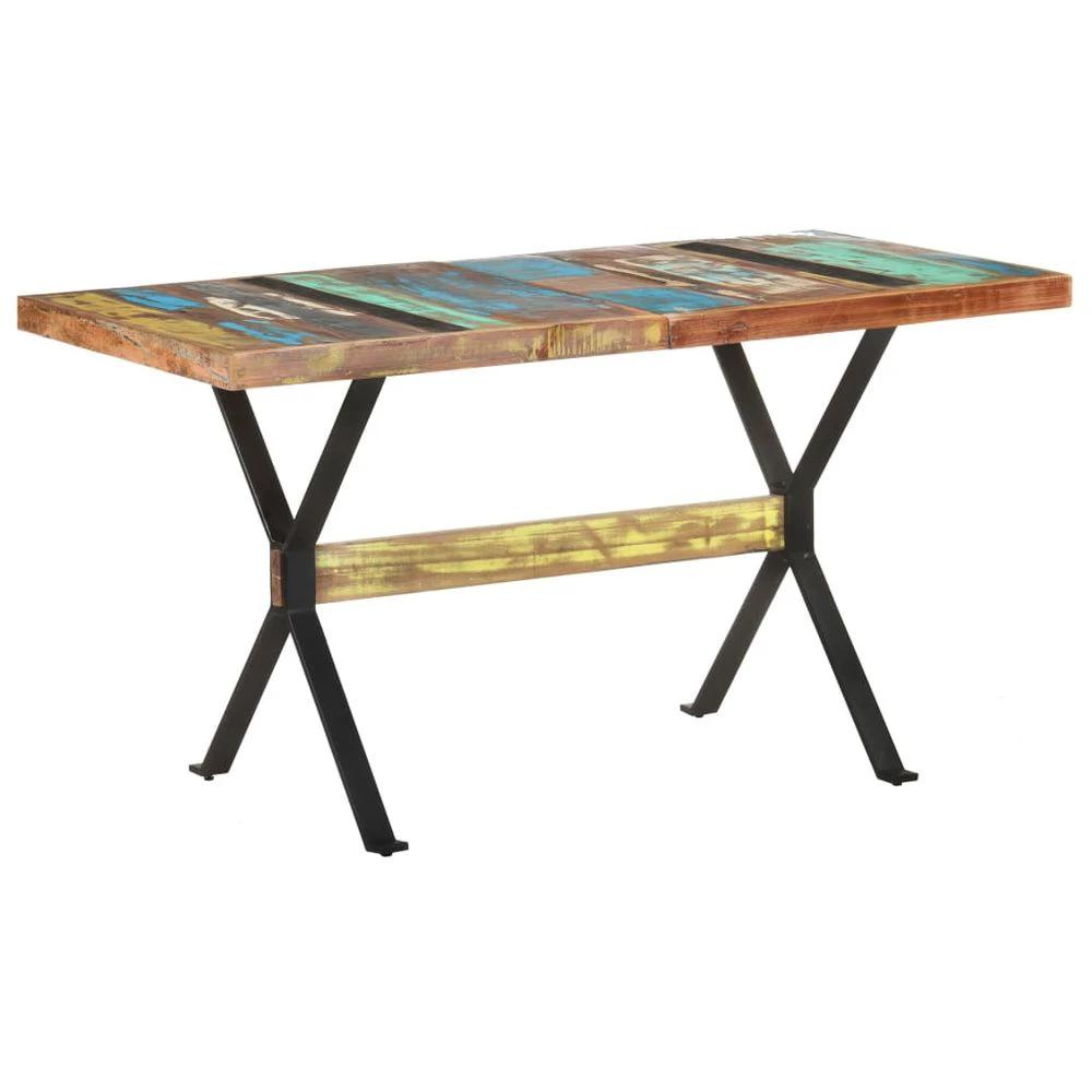 Dining Table 120x60x76 cm vidaXL Rough Mango Wood by vidaXL