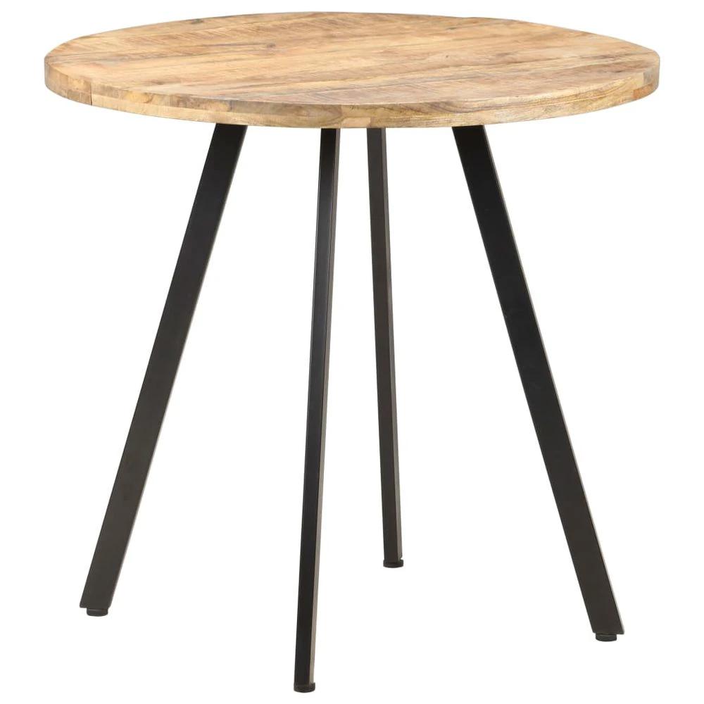 Dining Table 80 cm vidaXL Rough Mango Wood by vidaXL
