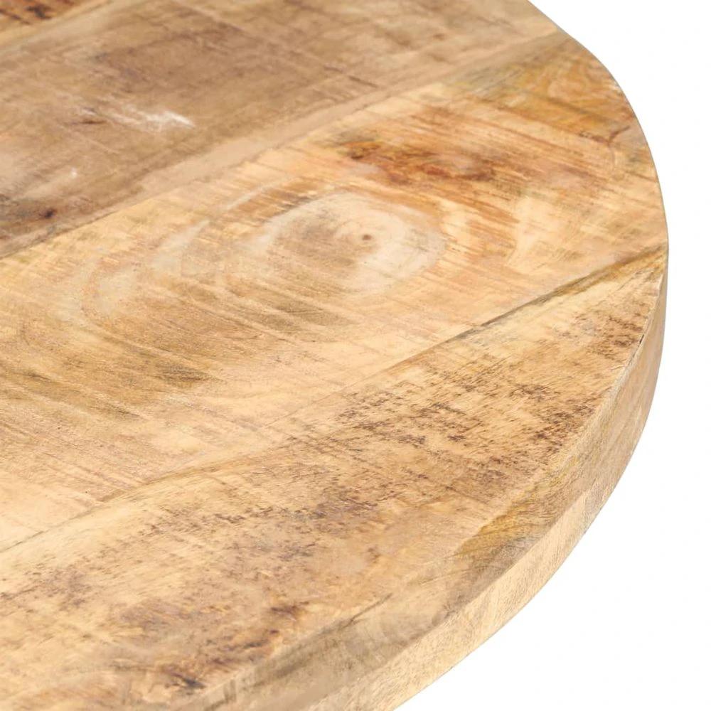 Dining Table 80 cm vidaXL Rough Mango Wood by vidaXL