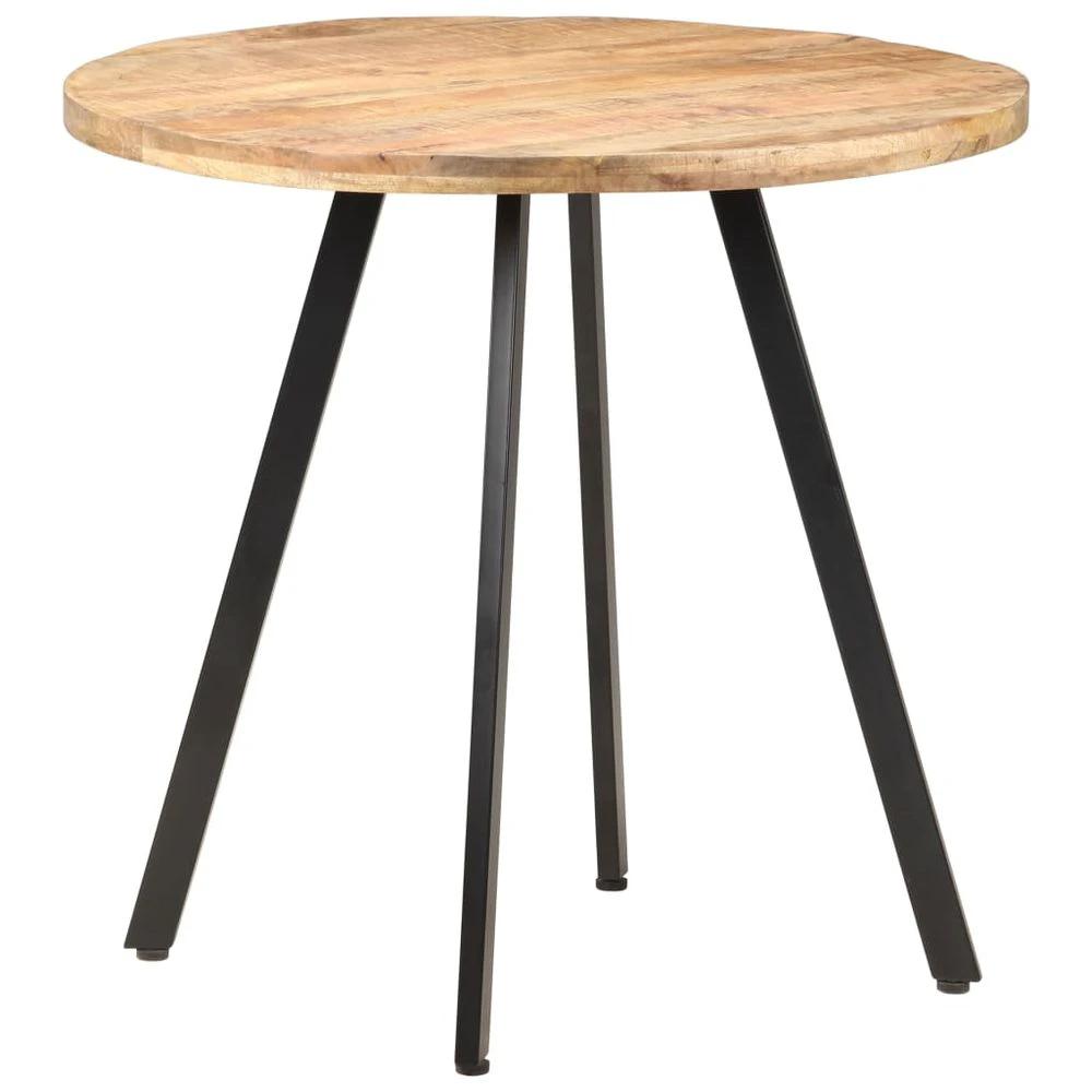 vidaXL Dining Table 80 cm vidaXL Rough Mango Wood - Uncategorized Dining Table