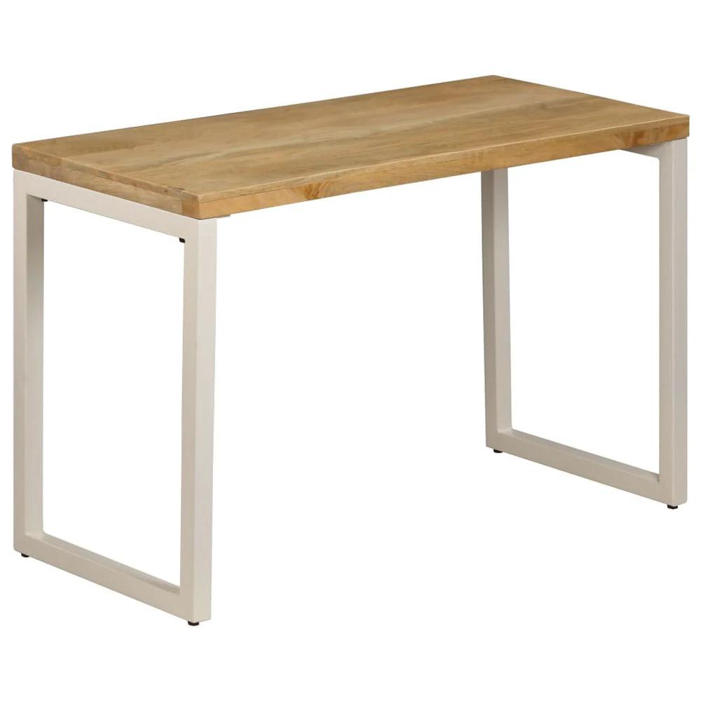 Dining Table 110x50x76 cm vidaXL Solid Wood Mango by vidaXL